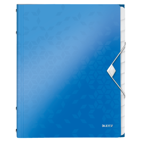 MAPA PLASTIC 12 COMPARTIMENTE ALBASTRU METALIZAT WOW LEITZ MAPA PLASTIC 12 COMPARTIMENTE ALBASTRU METALIZAT WOW LEITZ